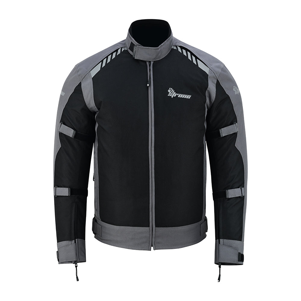 Street Jacket – Men's Armored Riding Jacket (Stealth Black/Gunmetal)