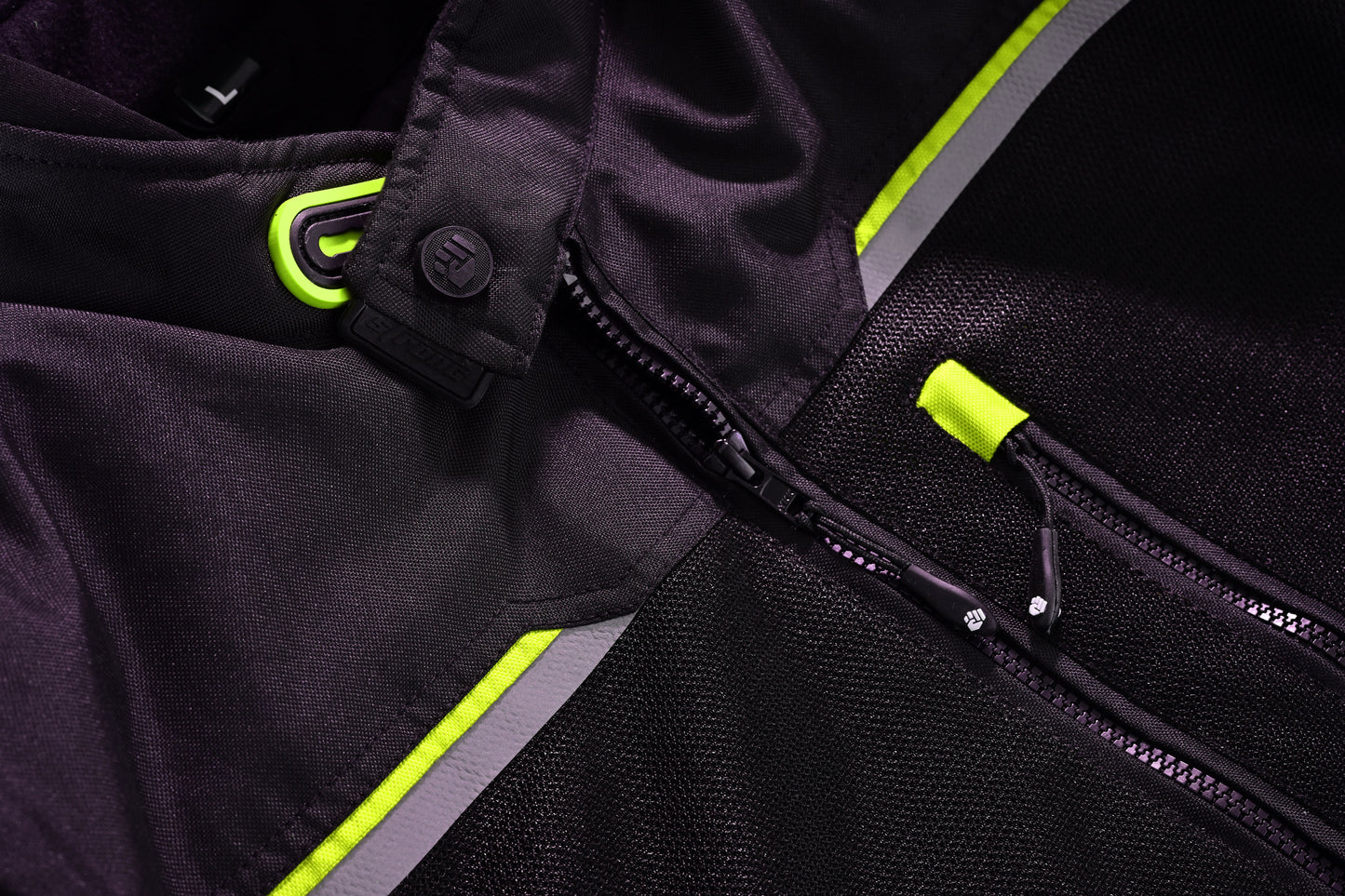 Urban Jacket – Men’s Street-Ready Moto Textile Jacket (Stealth Black / Neon)