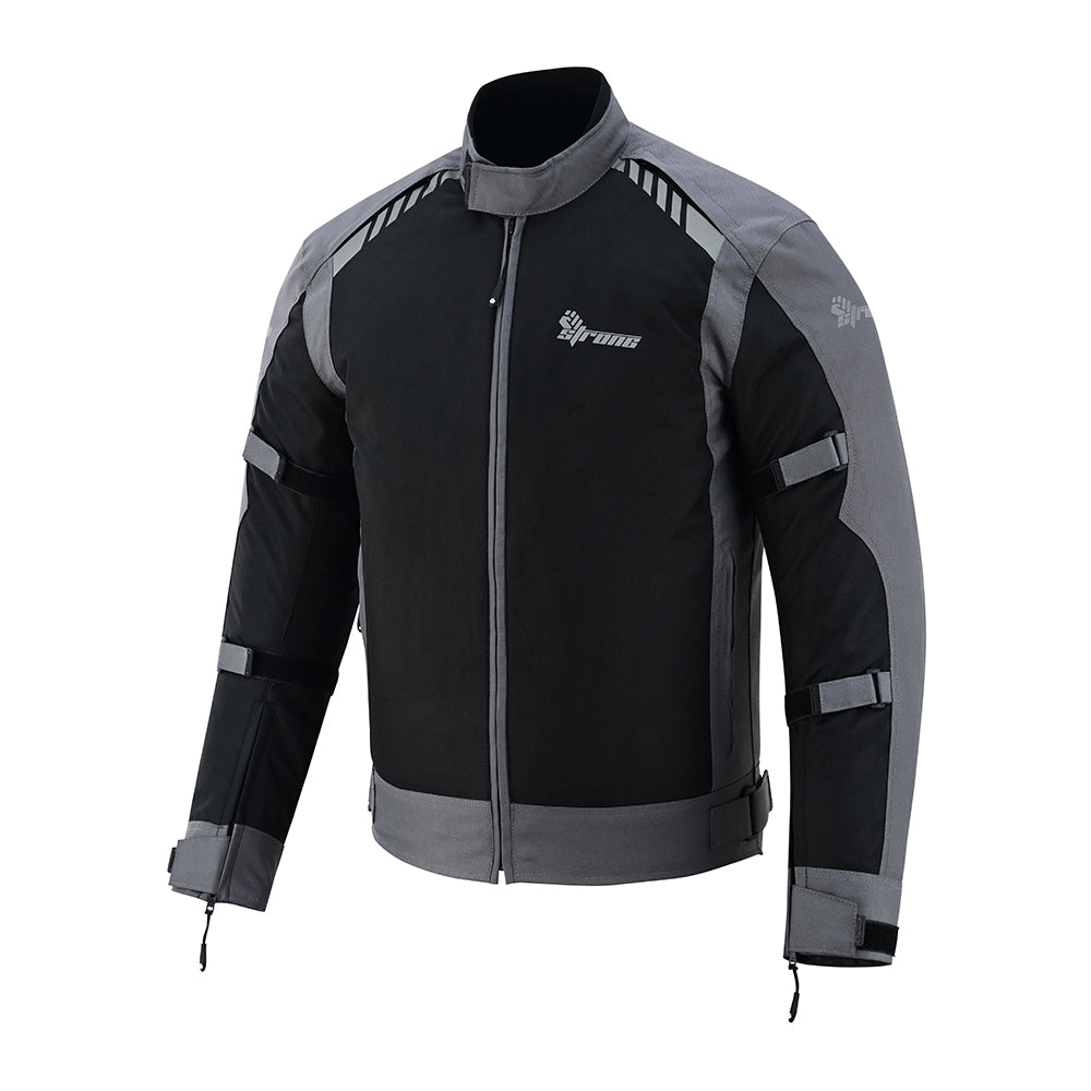 Street Jacket – Men's Armored Riding Jacket (Stealth Black/Gunmetal)