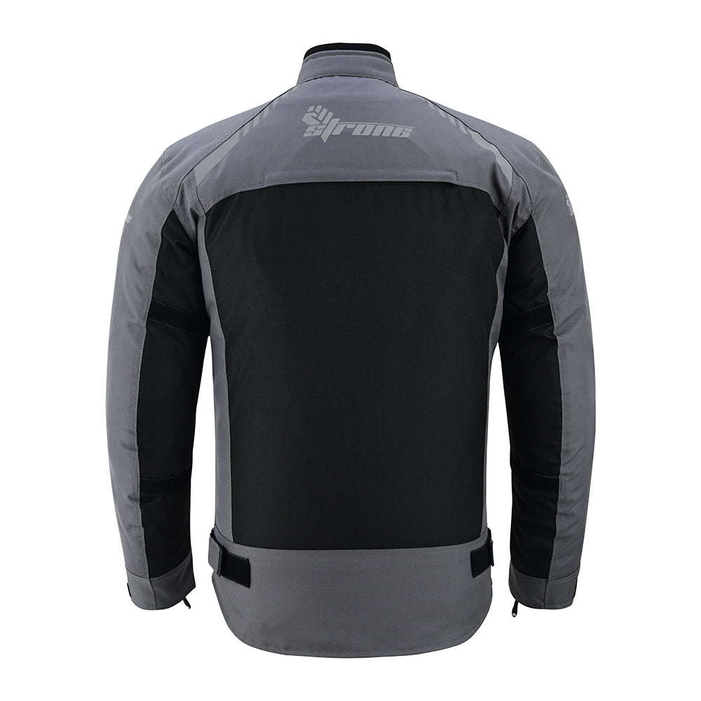 Street Jacket – Men's Armored Riding Jacket (Stealth Black/Gunmetal)