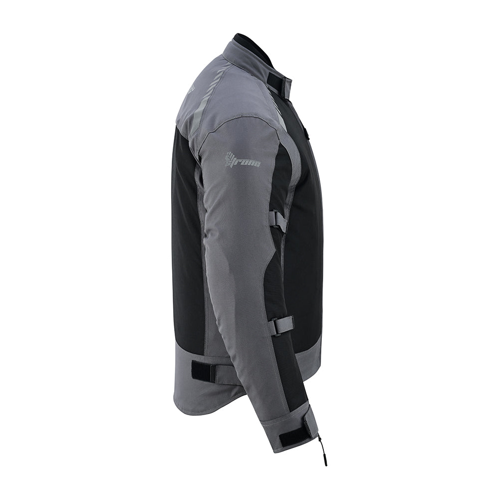 Street Jacket – Men's Armored Riding Jacket (Stealth Black/Gunmetal)
