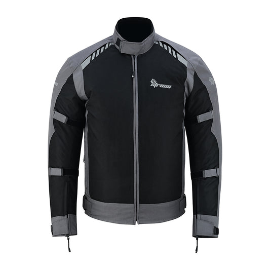 Street Jacket – Men's Armored Riding Jacket (Stealth Black/Gunmetal)