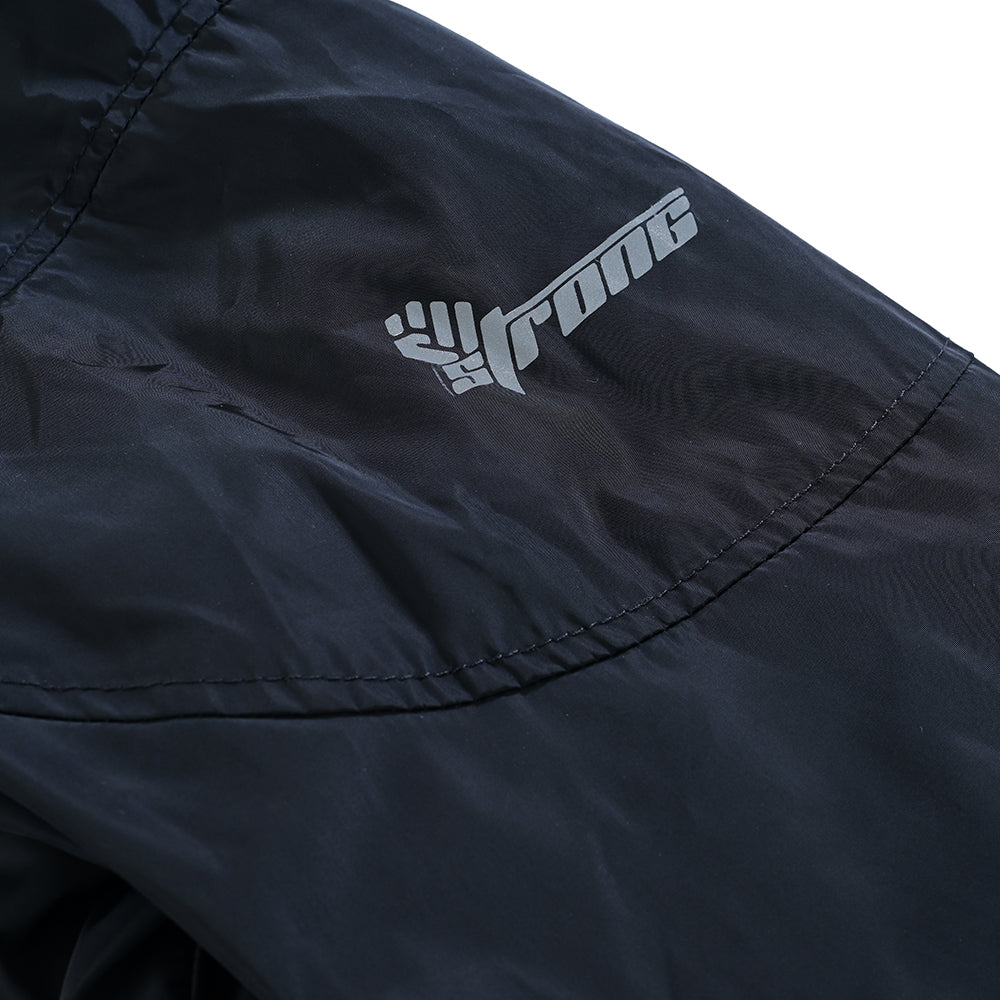 Windbreaker Hoodie – Men's Lightweight Pullover (Black)