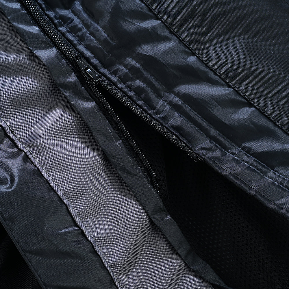 Street Jacket – Men's Armored Riding Jacket (Stealth Black/Gunmetal)