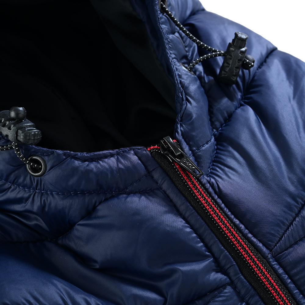 Fly Hoodie – Men’s Puffer Jacket (Navy Blue)