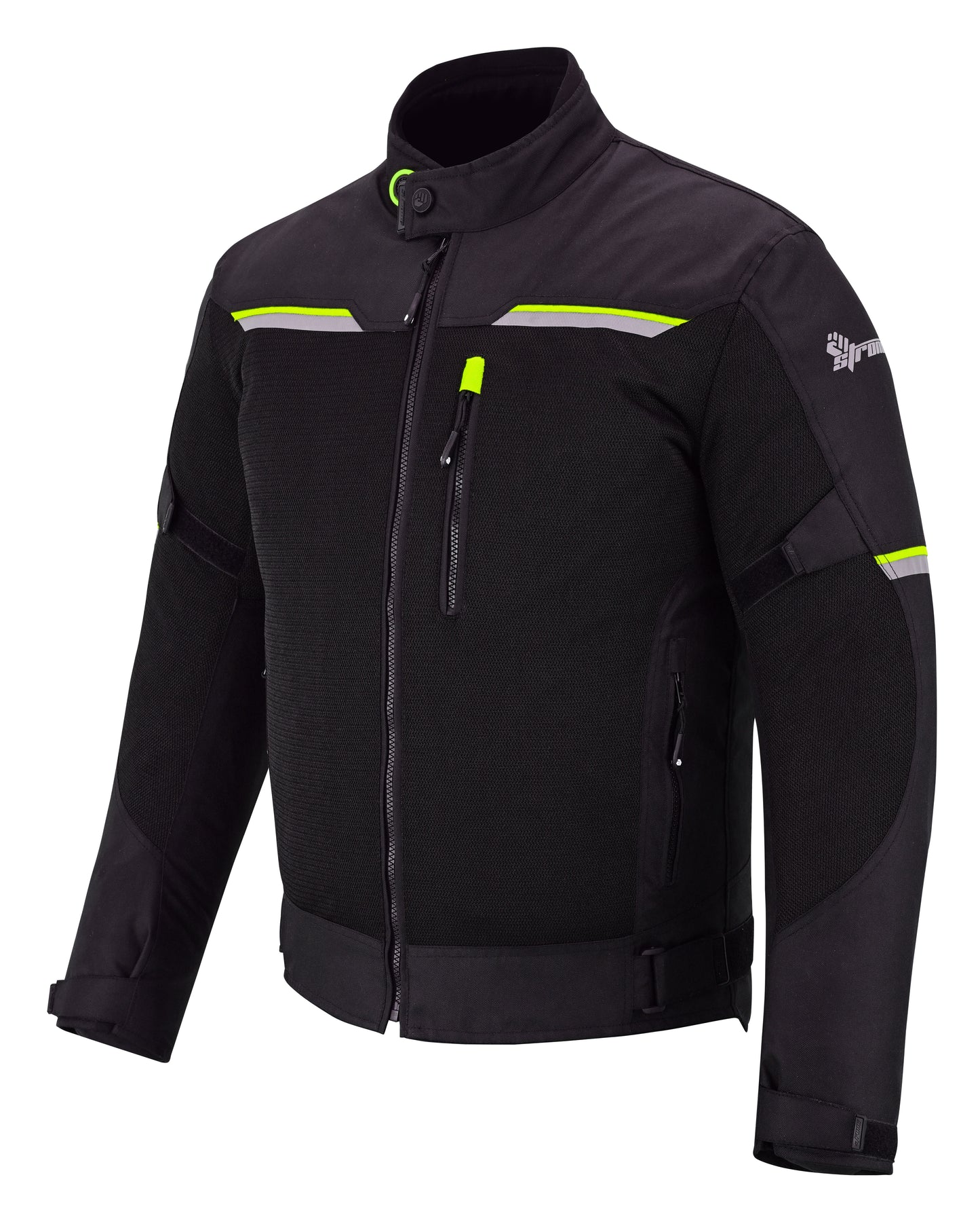 Urban Jacket – Men’s Street-Ready Moto Textile Jacket (Stealth Black / Neon)