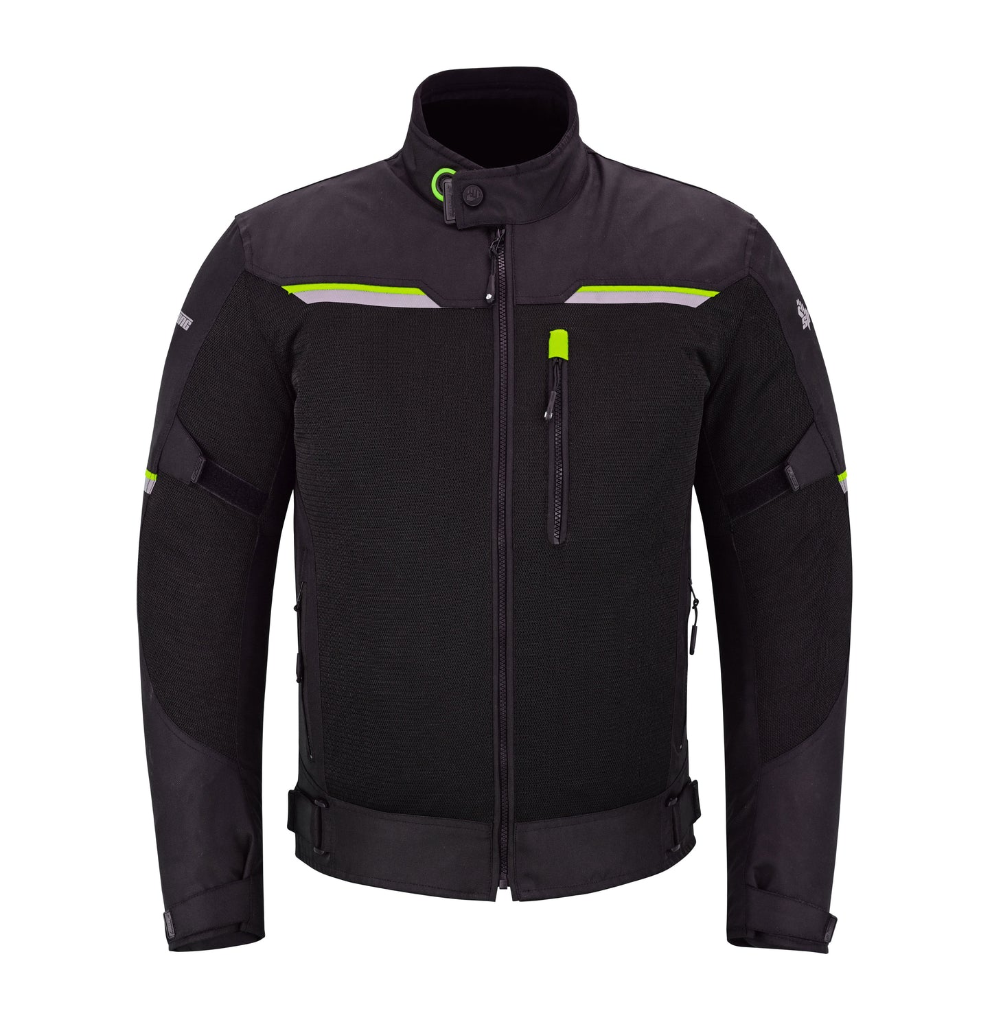 Urban Jacket – Men’s Street-Ready Moto Textile Jacket (Stealth Black / Neon)